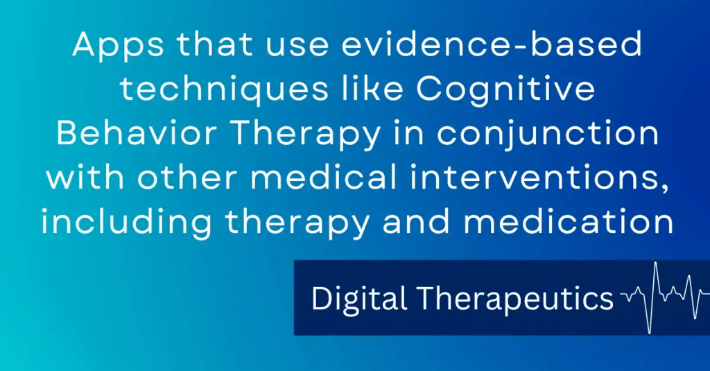 Digital therapeutics (DTx) and prescription digital therapeutics (PDT) refer to a type of software application that is designed to deliver therapeutic interventions to patients through digital platforms in the article by Michael Ferro and Robin Farmanfarmaian